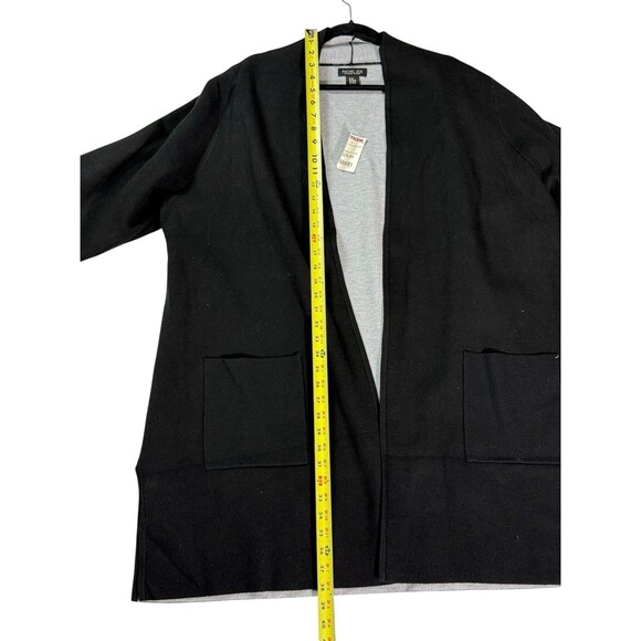 Rachel Zoe Cardigan Sweater Size 3X NWT - Open Front Plus Size Black - Picture 8 of 15